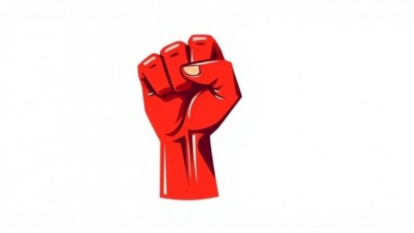 Abstract red fist symbol indicating the need for state AI laws.