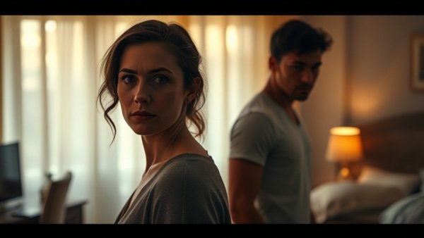 Cinematic scene exploring transgender rights news theme in a warmly lit room.