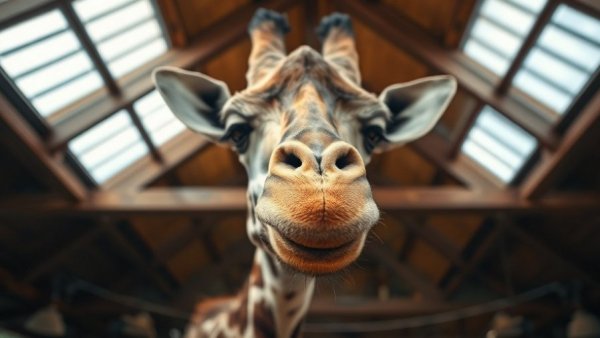 Giraffe in Toronto Zoo enclosure with wooden ceiling, Toronto Zoo giraffe death.