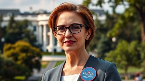 Goldstein Run for Congress candidate with White House backdrop.