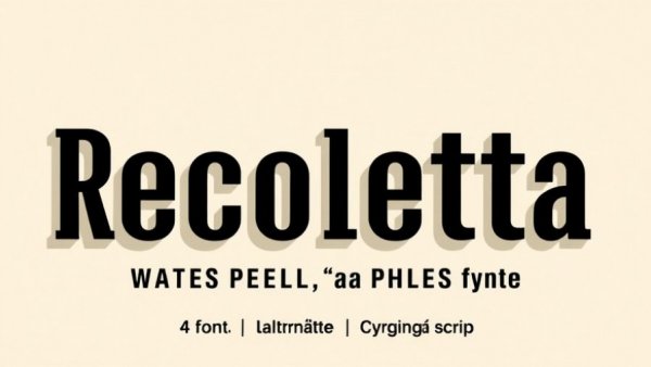 Graphic designer near me showcasing Recoleta font display.