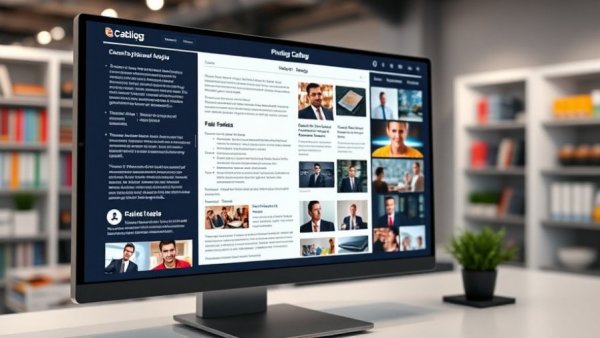 Dynamic digital catalog showcasing interactive tools.