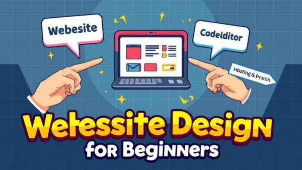 Graphic of website design tools for Learning Website Design on a Budget