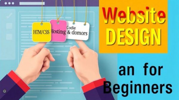 Learning website design budget graphic with tags like 'HTML/CSS' and 'Website Builders'.