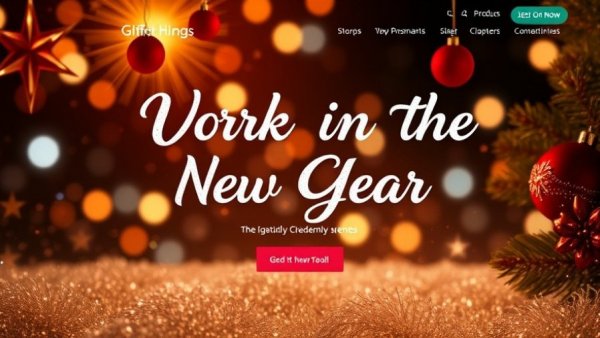 Web Design Christmas & New Year Freebies: Work in the Glitter