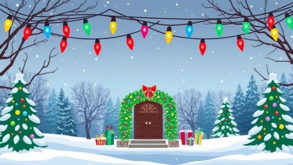 Best Christmas Lights Clipart For Your Winter Holiday Designs
