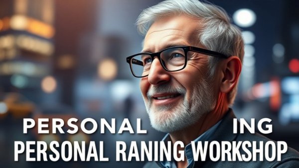 Personal branding workshop promotional image with smiling older man.