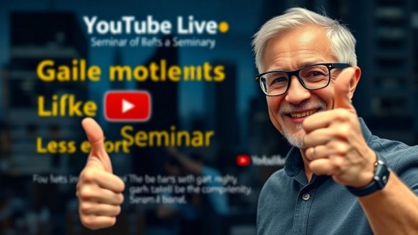 Local graphic designer near me; smiling man promoting client seminar.