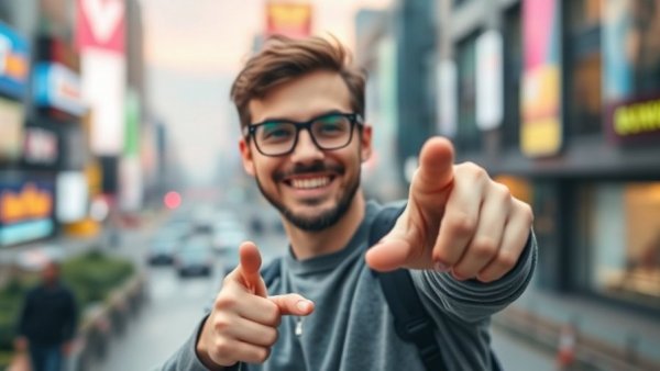 Man smiling with text overlay on getting promoted when you work remotely.