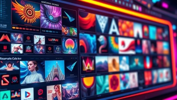 Innovative AI toolkit for graphic design displayed on digital interface.