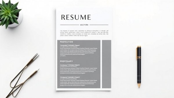 Modern resume templates with professional layout, white background.