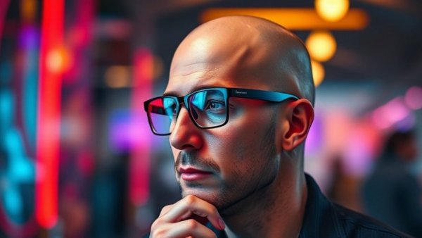 Contemplative man questioning AI adoption for small businesses.