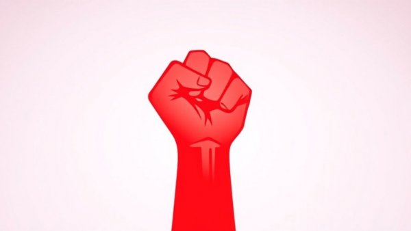 Bold red fist icon for Trump Rate Payer Protection Pledge.