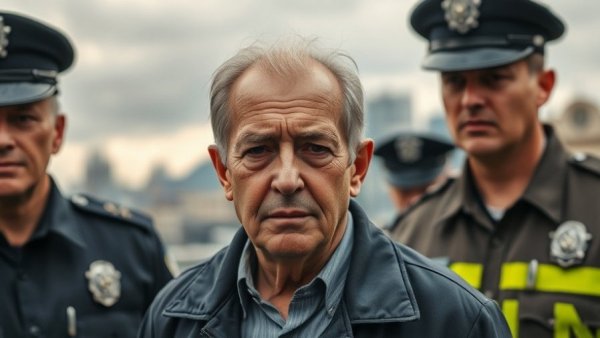Older man's pensive look amidst Trump's health concerns discussion.