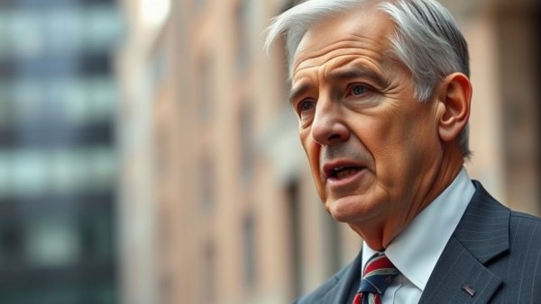 Older man in a suit discussing Canadian troops in Middle East safety