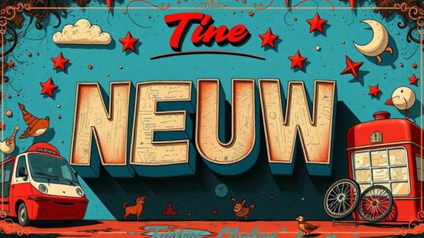 Retro graphic design featuring vintage style and bold textures.