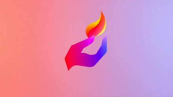 Creative logos design inspiration featuring a bold, gradient hand-flame logo.