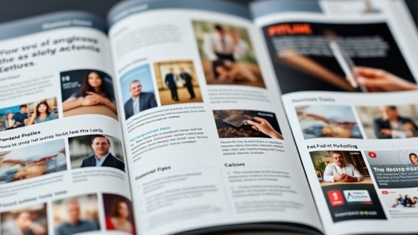 Digital interactive catalog showcasing multimedia features.