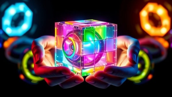 Color Theory Basics for Graphic Designers vibrant 3D cube.