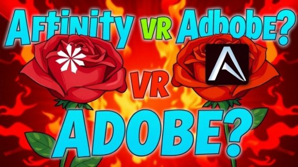 Graphic design comparison with roses and fiery background.