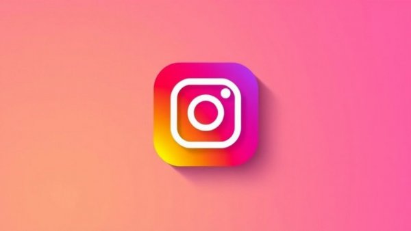 Instagram logo icon with vibrant gradient on plain background.