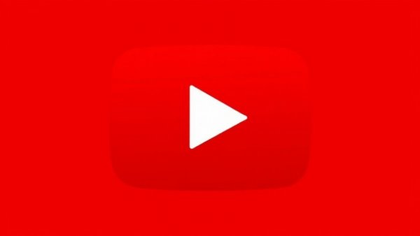 Graphical representation of the YouTube play button logo.