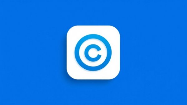 Minimalistic graphic design logo icon, blue and white.