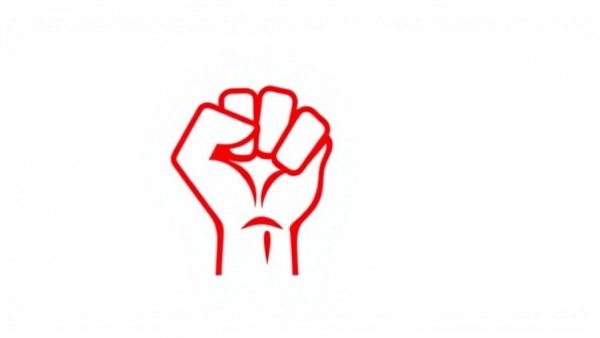 Red fist symbol illustrating strength and unity, War Powers Resolution on Iran.