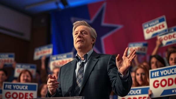 Politician at campaign with supporters, insights on Texas and North Carolina primaries.