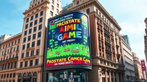 Prostate cancer awareness campaign billboard in urban area.