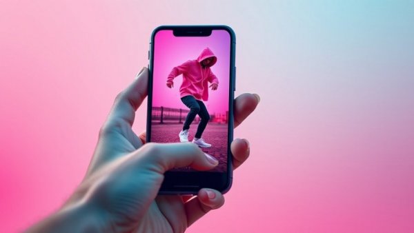 Close-up phone screen showing social media content, related to 2026 social media algorithms.