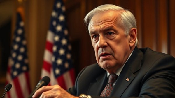 Determined older man pointing with a serious expression, indicative of strategy.