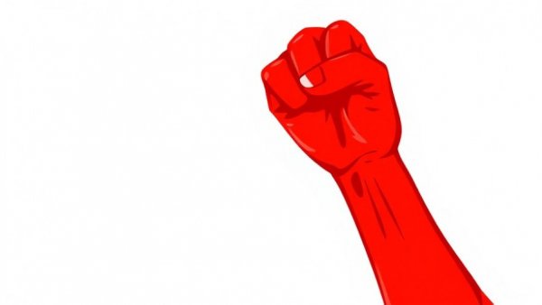 Stylized red fist symbolizes FISA Vote Conflicts within GOP.