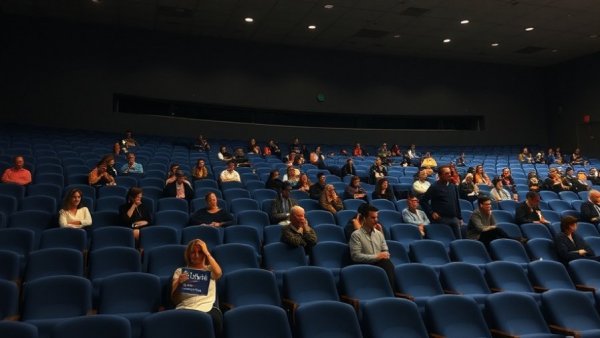 Sparse audience in auditorium during Republican midterm messaging event.