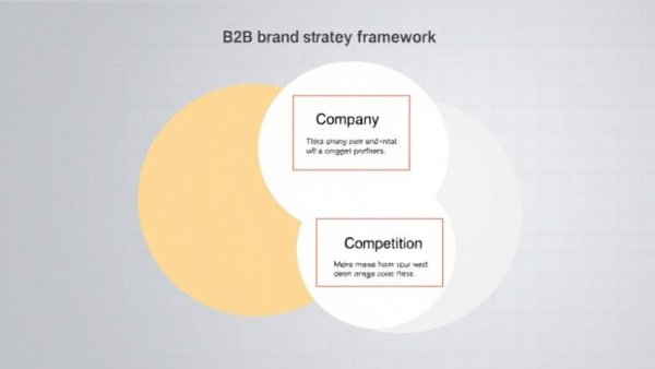 B2B brand strategy framework diagram with company, customer, competition.