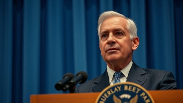 Federal Judge rules against RFK Jr. on trans youth care, man speaking at podium.