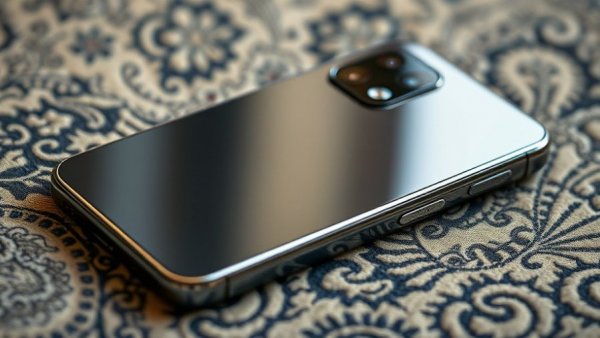 Sleek smartphone on patterned fabric, highlighting camera design, Nothing Phone 4(a) Pro review.