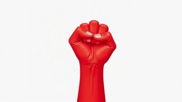 Minimalistic red fist image symbolizing FISA surveillance reform.