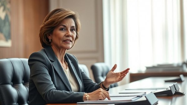 Parliamentary Budget Officer Annette Ryan at formal meeting.