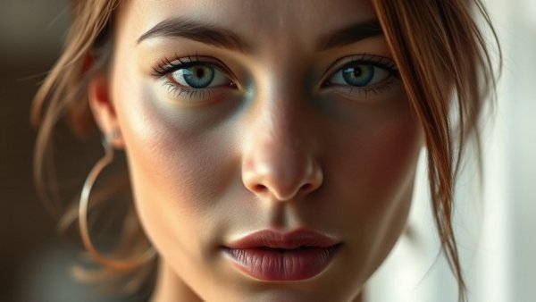 Lifelike female portrait illustrating DLSS 5 controversy.