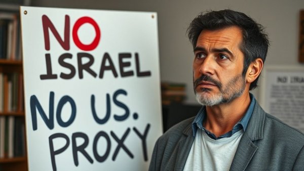 Rise of Conscientious Objectors Among U.S. Soldiers: Protest sign with person.