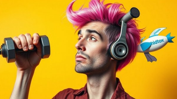 Surreal imagery of twink culture and body image balance