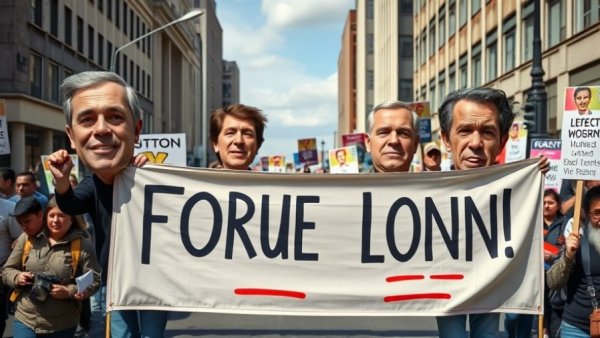 Protesters display strong message at 'No Kings' demonstration.