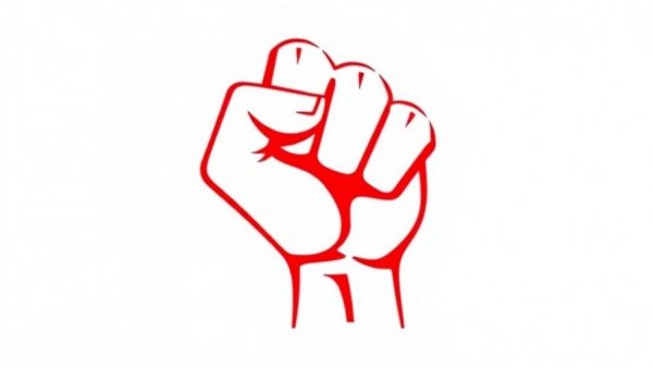 Abstract red fist graphic symbolizing Fair Competition for Small Businesses.