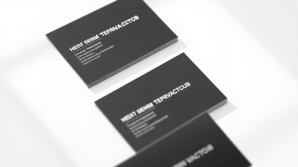 Elegant minimalist business cards for modern branding