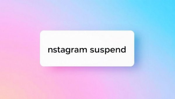 Bellesa Instagram ban notification with pastel gradient.