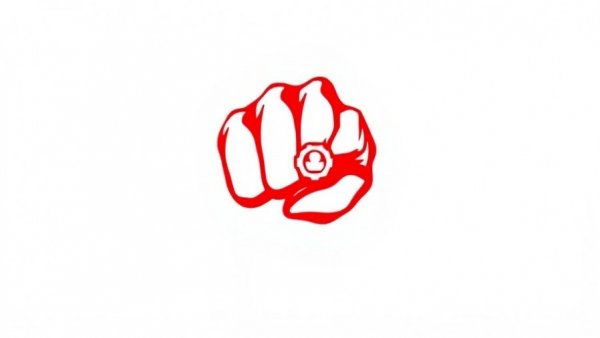 Abstract red fist symbolizing FTC actions on consumer protection.
