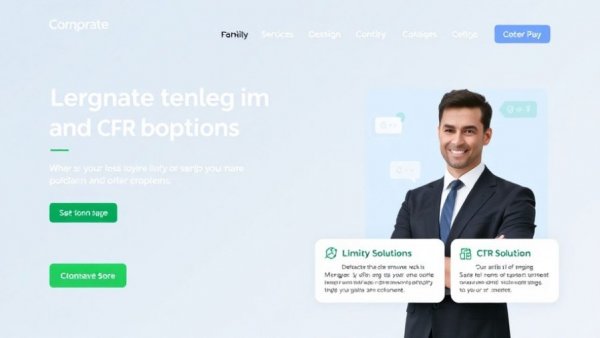 Modern corporate webpage showcasing CRM solutions for 2026.