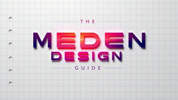 Graphic design guide cover with bold typography and gradient