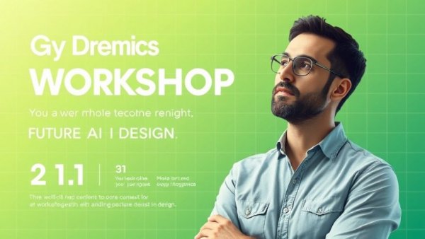 Graphic design services near me poster with AI workflow theme.